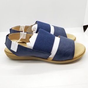American Sweetheart Women's Sandals - Blue & Tan - Size 7.5